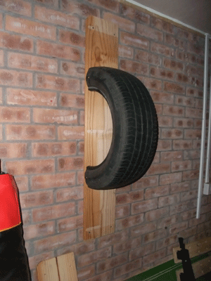 tyre for wing chun knife training